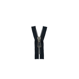 Metal zipper