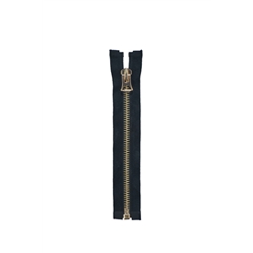 Metal zipper